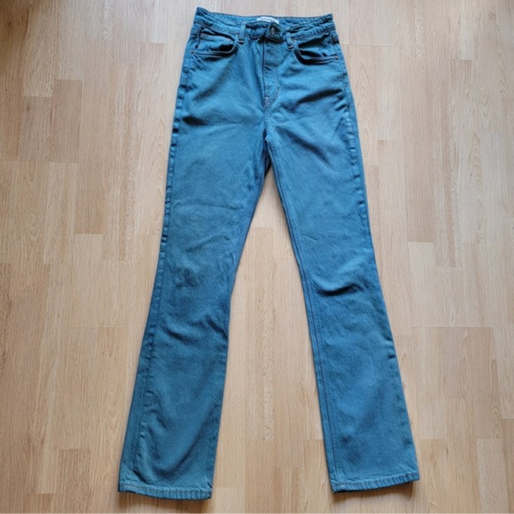 Reformation‎ Jeans Womens 28 High Rise Straight Leg Teal Blue Denim Pants